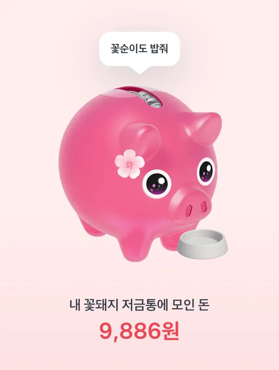 토스 꽃돼지 밥 주기 인증해주시면 500원 드려요